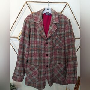 Vintage 60’s Men’s‎ Pendleton Jacket, red, orange, green, size M